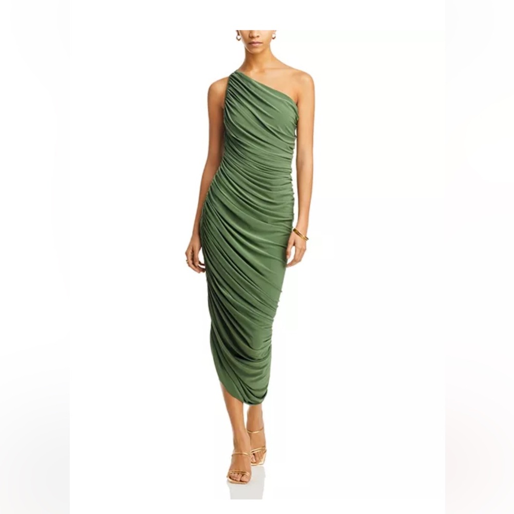 Norma Kamali Diana Gown in Celadon, Size Small